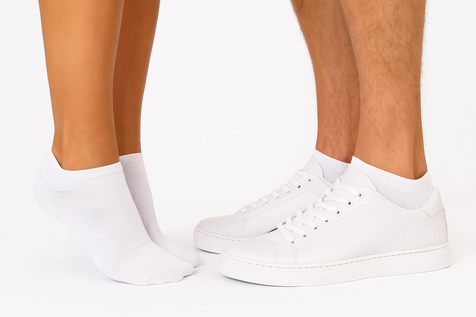 Modern Natura Bambus Sneaker Socken in Weiss