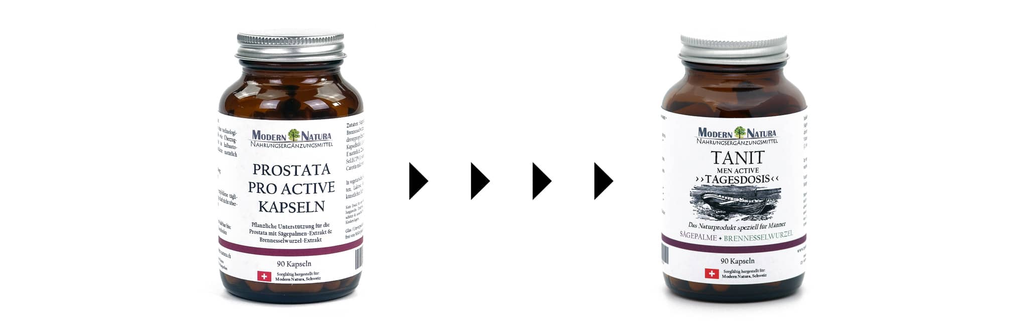 Aus Prostata Pro Active wird neu "Tanit - Men Active - Das Naturprodukt speziell für den Mann". 
