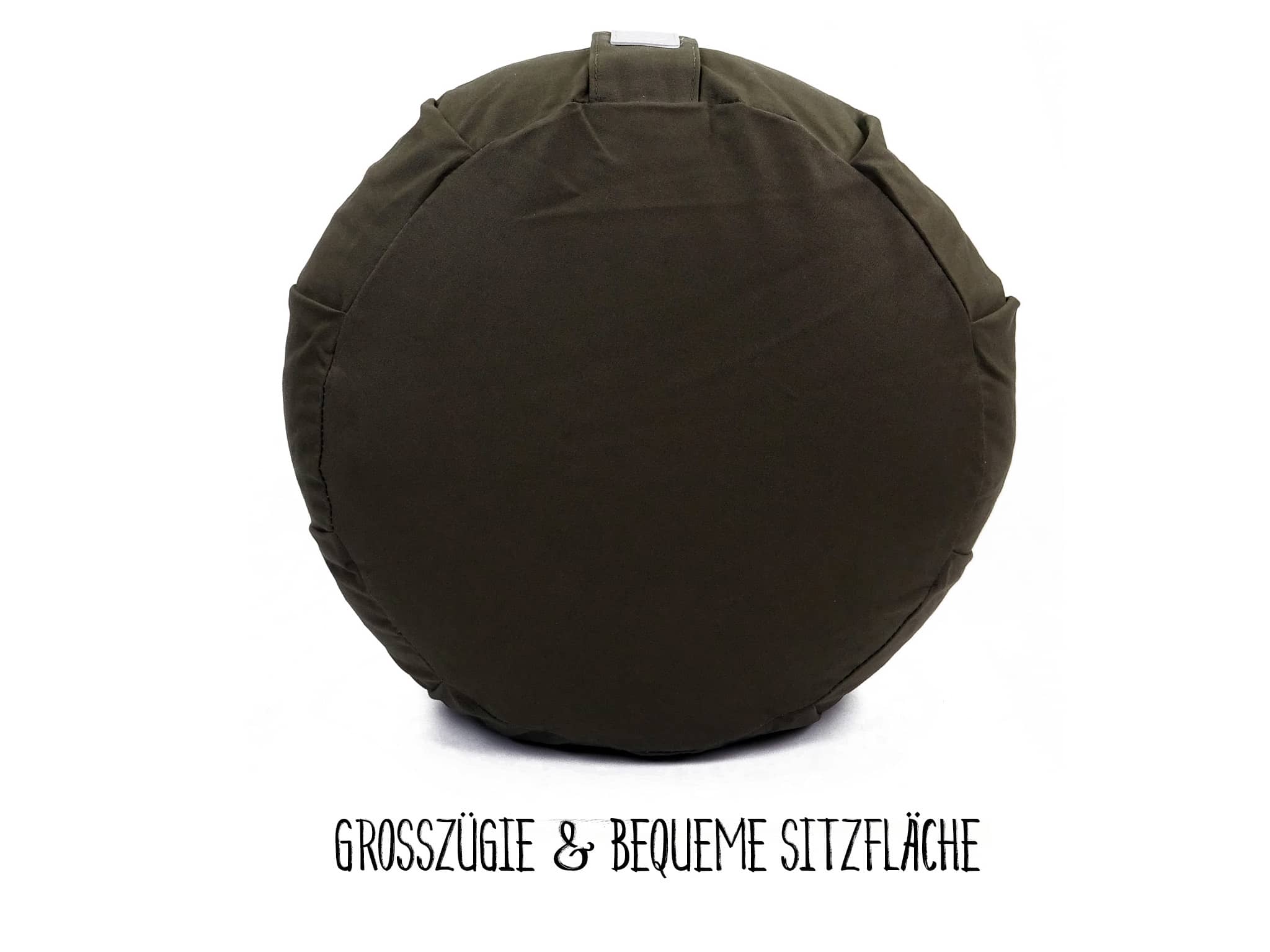 Bequeme und grosszügige Sitzfläche - Modern Natura Yoga Kissen