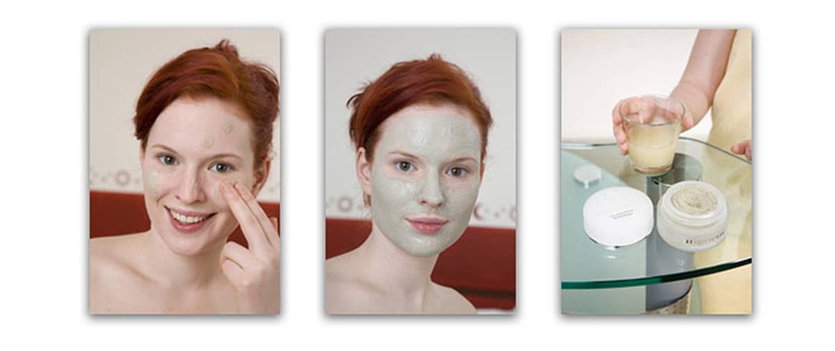 Fangocur Akne-Mineral-Maske auftragen und einwirken lassen.