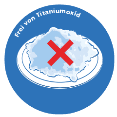 Blue Label: Frei von Titaniumoxid