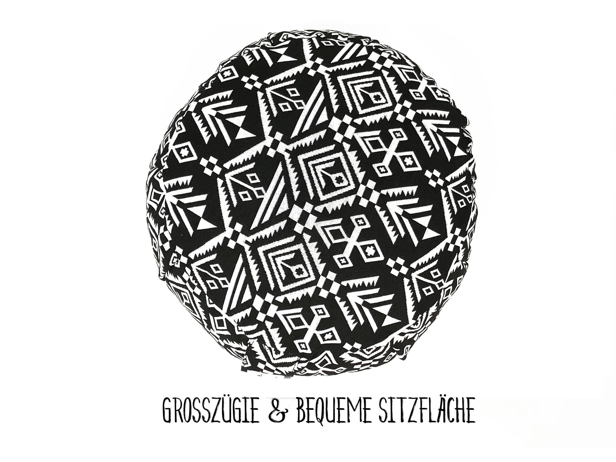 Bequeme und grosszügige Sitzfläche - Modern Natura Yoga Kissen