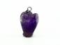 Preview: Amethyst Engel + 1m Lederhalsband