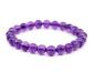 Preview: Amethyst Edelstein /Heilstein Armband - ca.8 mm Amethyst Kugeln - Unisex