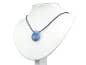 Preview: Anhydrit Edelstein / Heilstein + 1m Lederhalsband