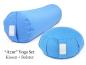 Preview: Yoga Set "Azur" - Yogakissen + Yogabolster (Hellblau, Babyblau / Lagunenblau)