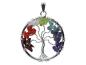 Preview: Chakra-Anhänger "Baum des Lebens" + 1m Lederhalsband
