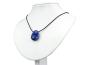 Preview: Blauquarz Edelstein / Heilstein + 1m Lederhalsband
