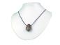 Preview: Flower Ryolith Edelstein / Heilstein + 1m Lederhalsband