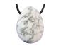 Preview: Howlite (Howlith) Edelstein / Heilstein + 1m Lederhalsband