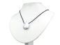 Preview: Howlite (Howlith) Edelstein / Heilstein + 1m Lederhalsband