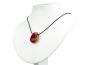 Preview: Karneol Edelstein / Heilstein + 1m Lederhalsband