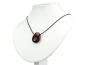 Preview: Katzenauge Edelstein / Heilstein + 1m Lederhalsband