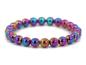 Preview: Rainbow Hämatit Edelstein / Heilstein Armband - ca.8 mm Kugeln - Unisex
