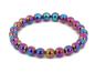 Preview: Rainbow Hämatit Edelstein / Heilstein Armband - ca.8 mm Kugeln - Unisex