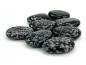 Preview: Schneeflockenobsidian Edelstein / Heilstein + 1m Lederhalsband