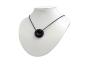 Preview: Schungit Donut Edelstein / Heilstein + 1m Lederhalsband