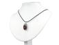 Preview: Shiva Lingam Edelstein mit Öse + 1m Lederhalsband
