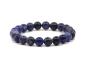 Preview: Sodalith Edelstein / Heilstein Armband - ca.8 mm Sodalith Kugeln - Unisex