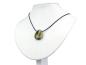 Preview: Streifen Jaspis Edelstein / Heilstein + 1m Lederhalsband