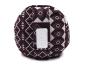 Preview: Yoga Bolster / Rolle "Egypt" (70 x 20 cm Gross, Rund) - Yoga Kissen / Meditationskissen (Schweizer BIO Dinkelspelz)