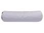 Preview: Yoga Bolster / Rolle "Mouse" (70 x 20 cm Gross, Rund, Hellgrau) - Yoga Kissen / Meditationskissen (Schweizer BIO Dinkelspelz)