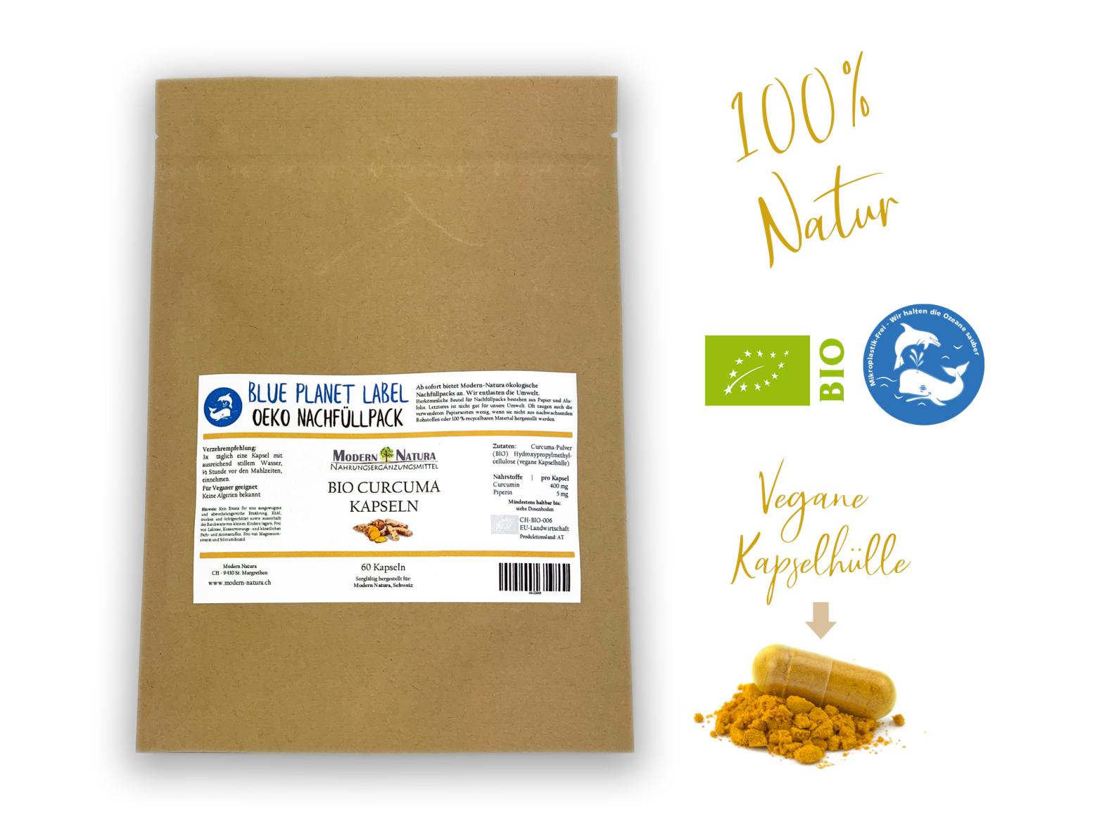 BIO Curcuma / Kurkuma Kapseln - 60 Stück