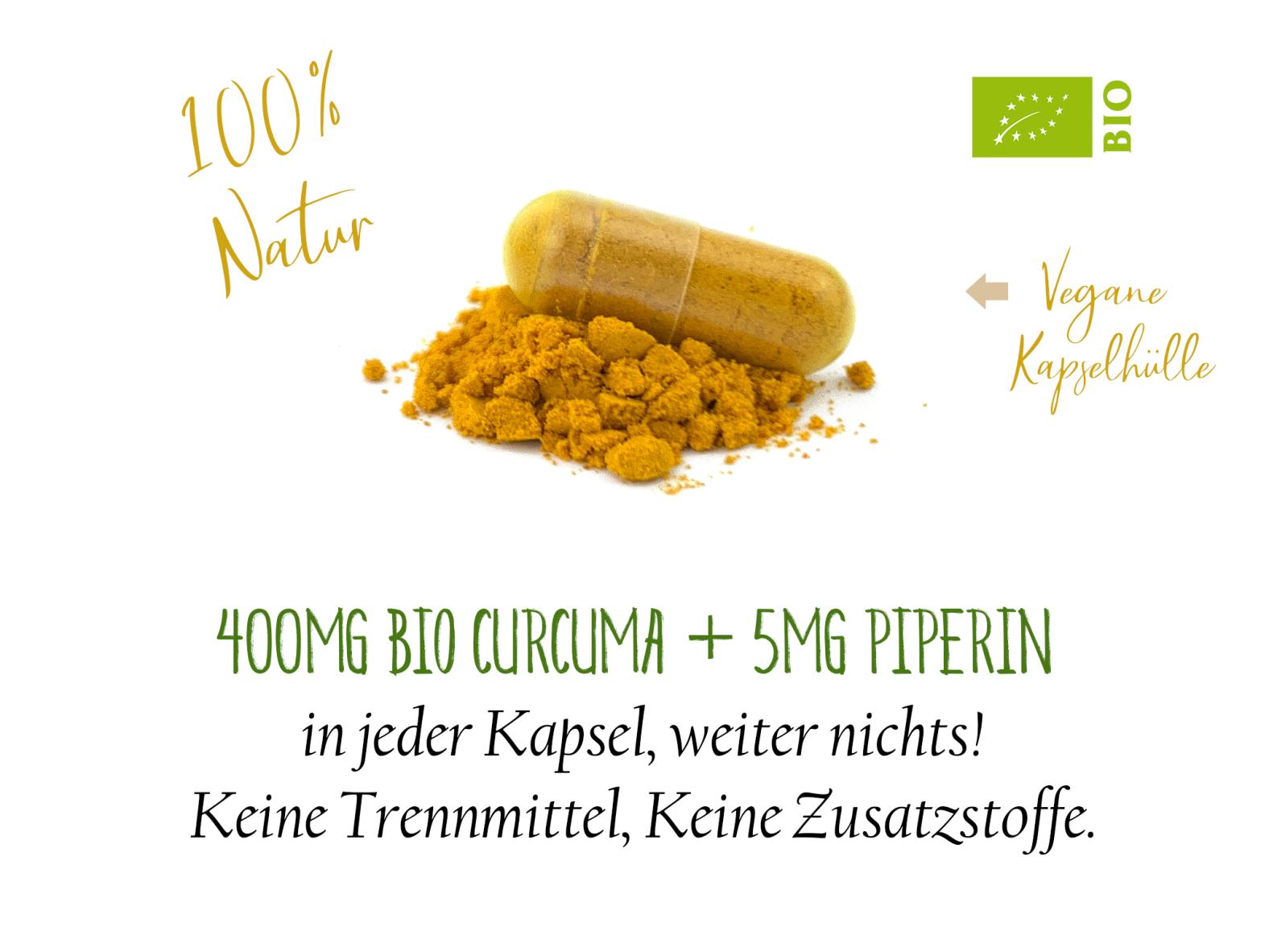 Curcuma / Kurkuma Pulver in Kapselform