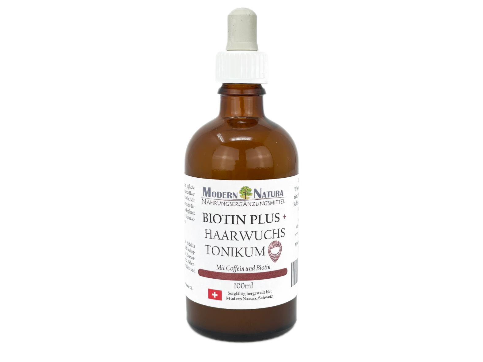 Haarwuchs Tonikum - 100ml - Mit Coffein und Biotin - Modern Natura