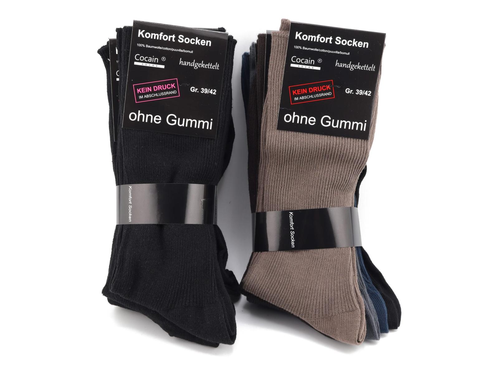 Diabetiker Komfort Socken (10 Paar) - Unisex - Ohne einschneidenden Gummibund