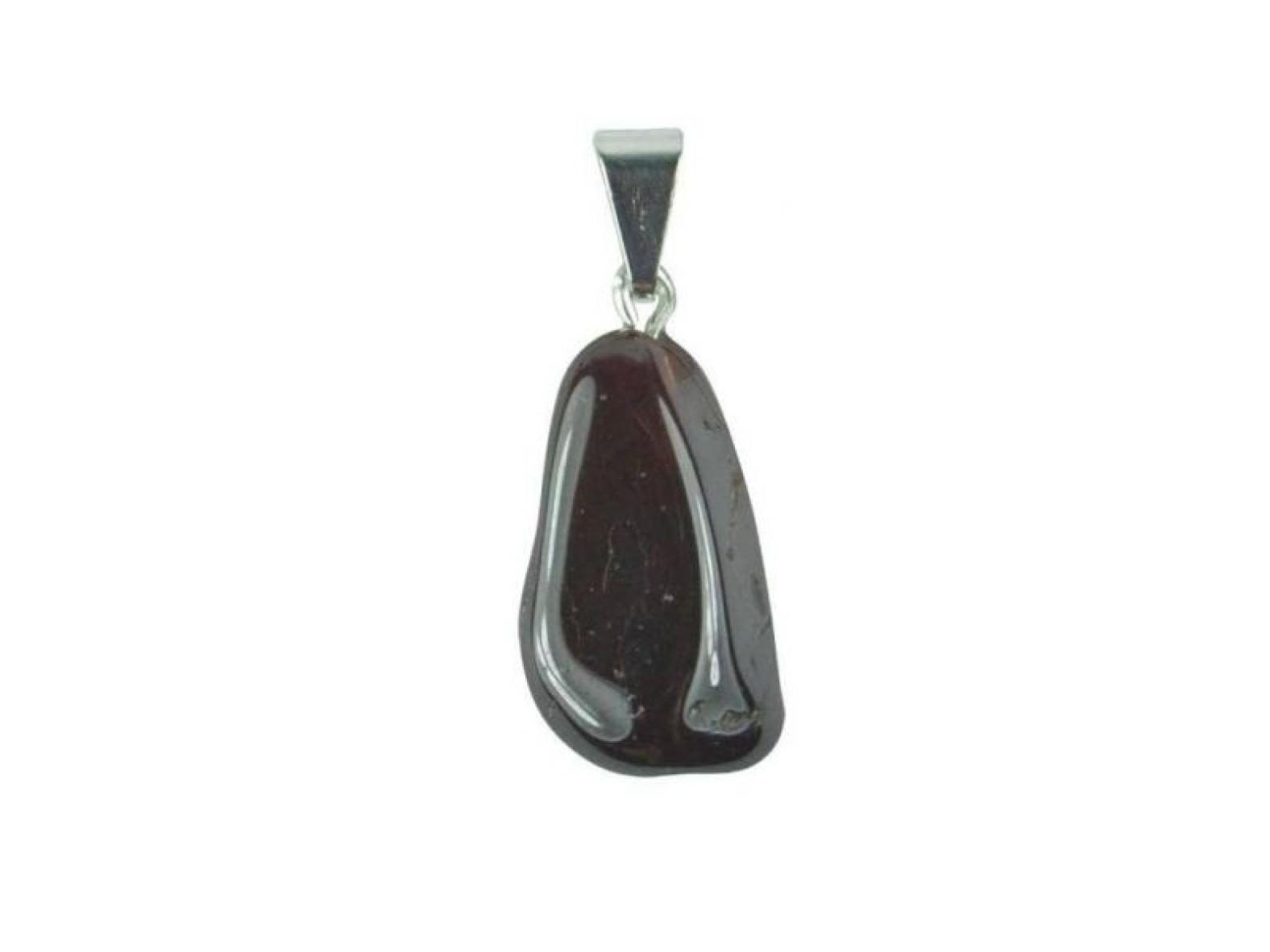 Granatstein Edelstein / Heilstein + 1m Lederhalsband