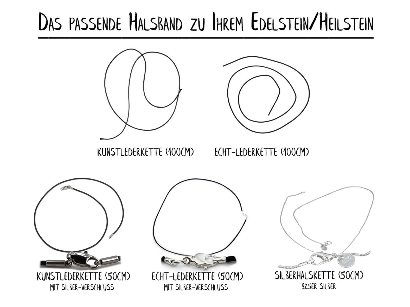 Das passende Halsband zu Ihrem Edelstein/Heilstein