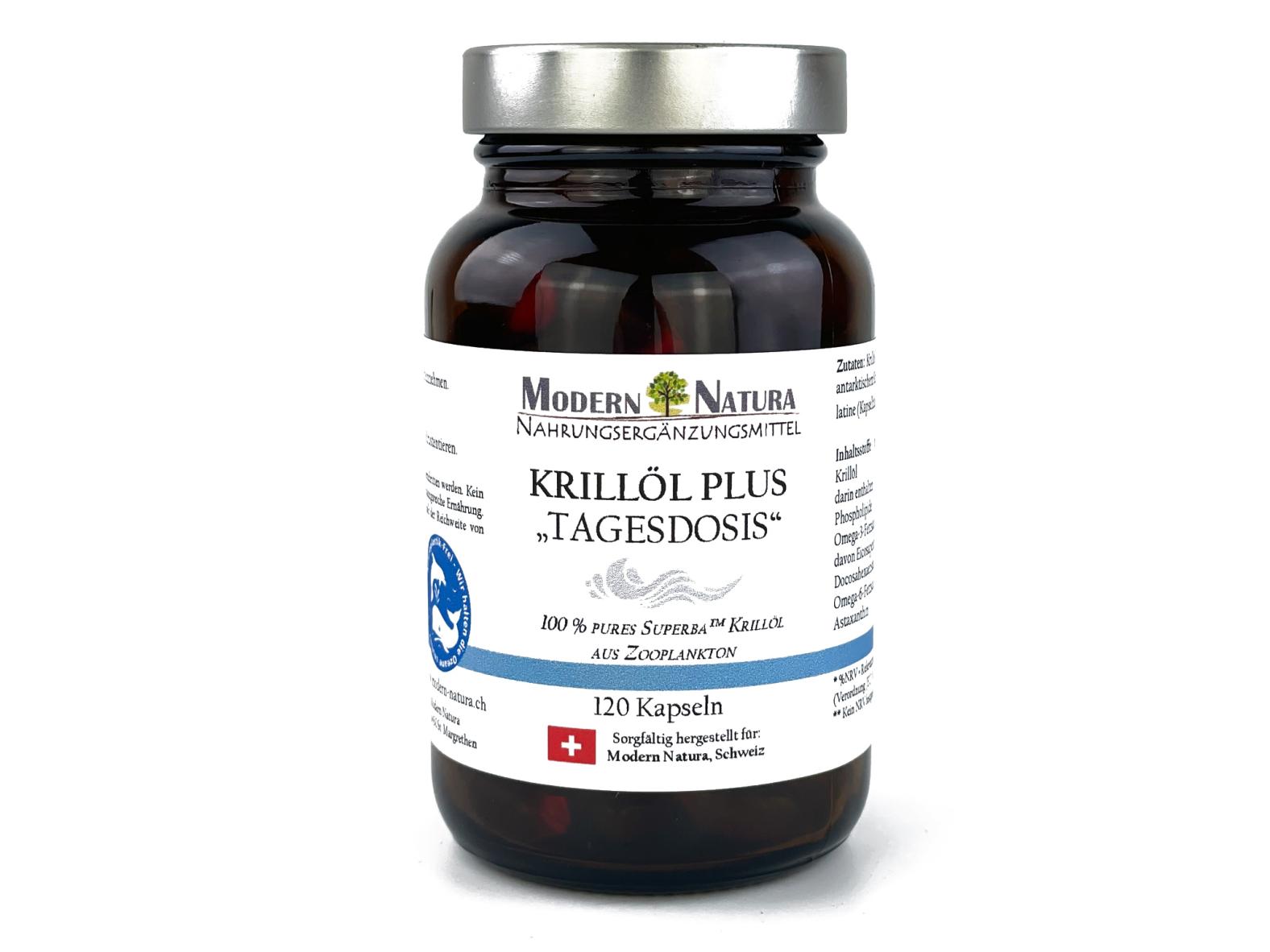 Krillöl-Plus - Mit hochdosierten Omega 3 Fettsäuren - 120 Kapseln