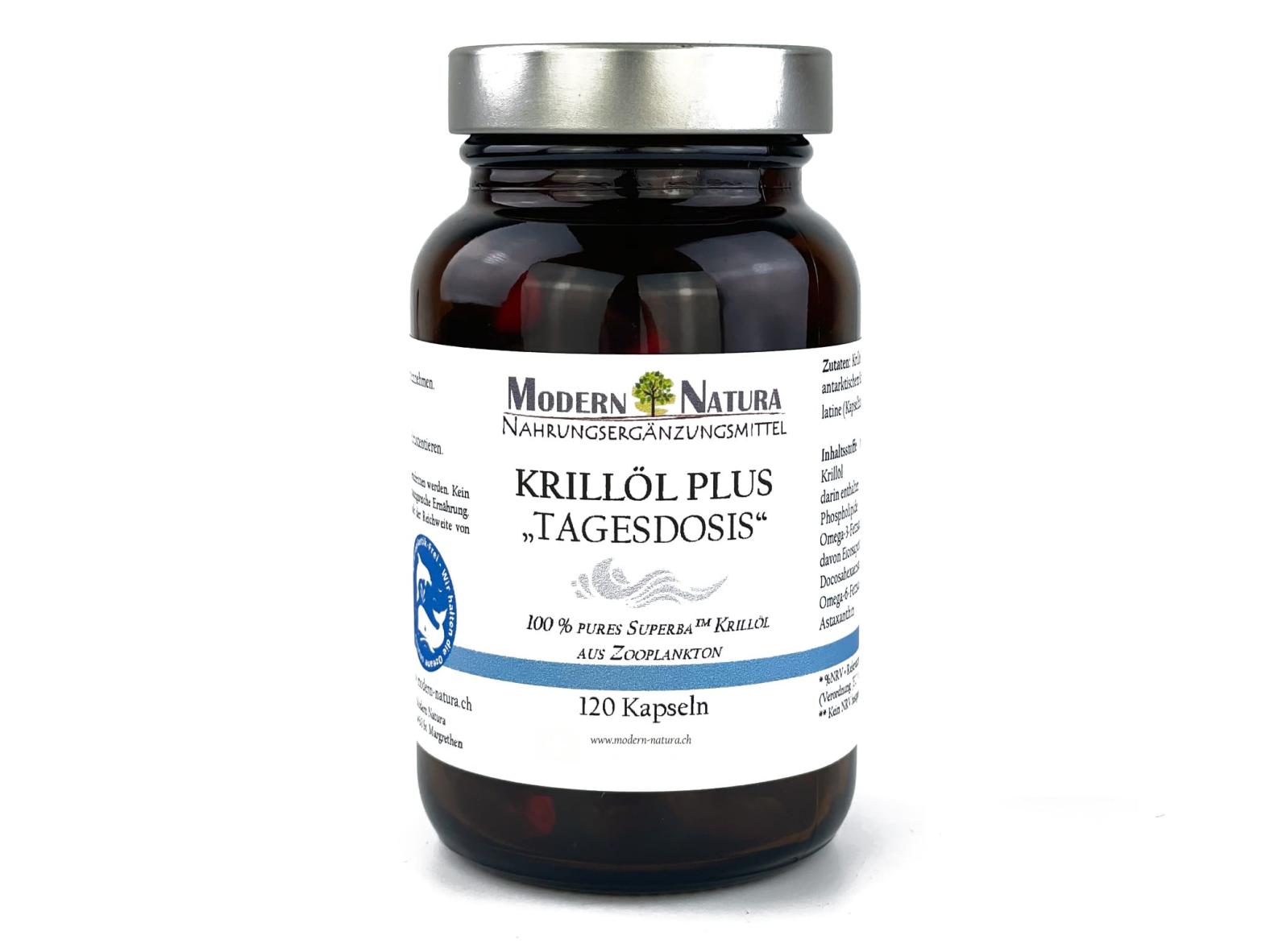 Krillöl-Plus - Mit hochdosierten Omega 3 Fettsäuren - 120 Kapseln
