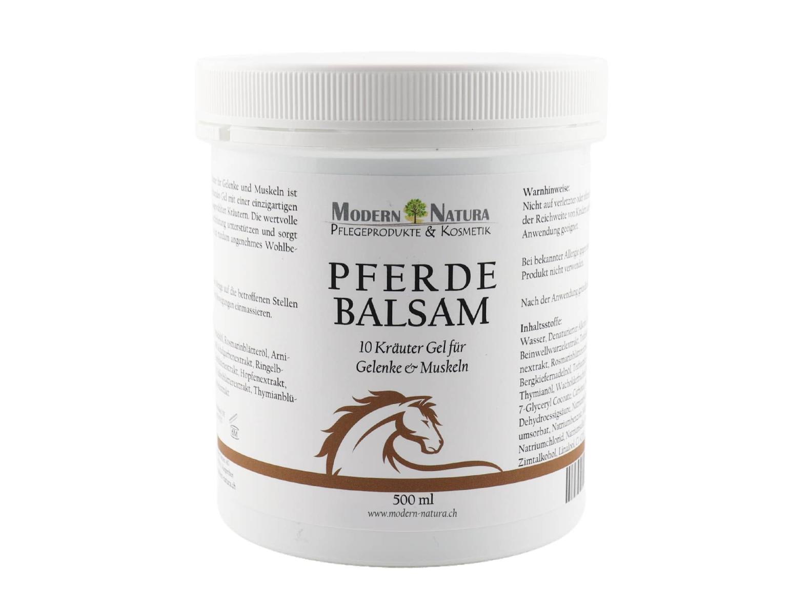 Pferdebalsam Gel - Mit einer Mischung aus 10 Kräutern - 500 ml - Entspannte Muskeln & Gelenke