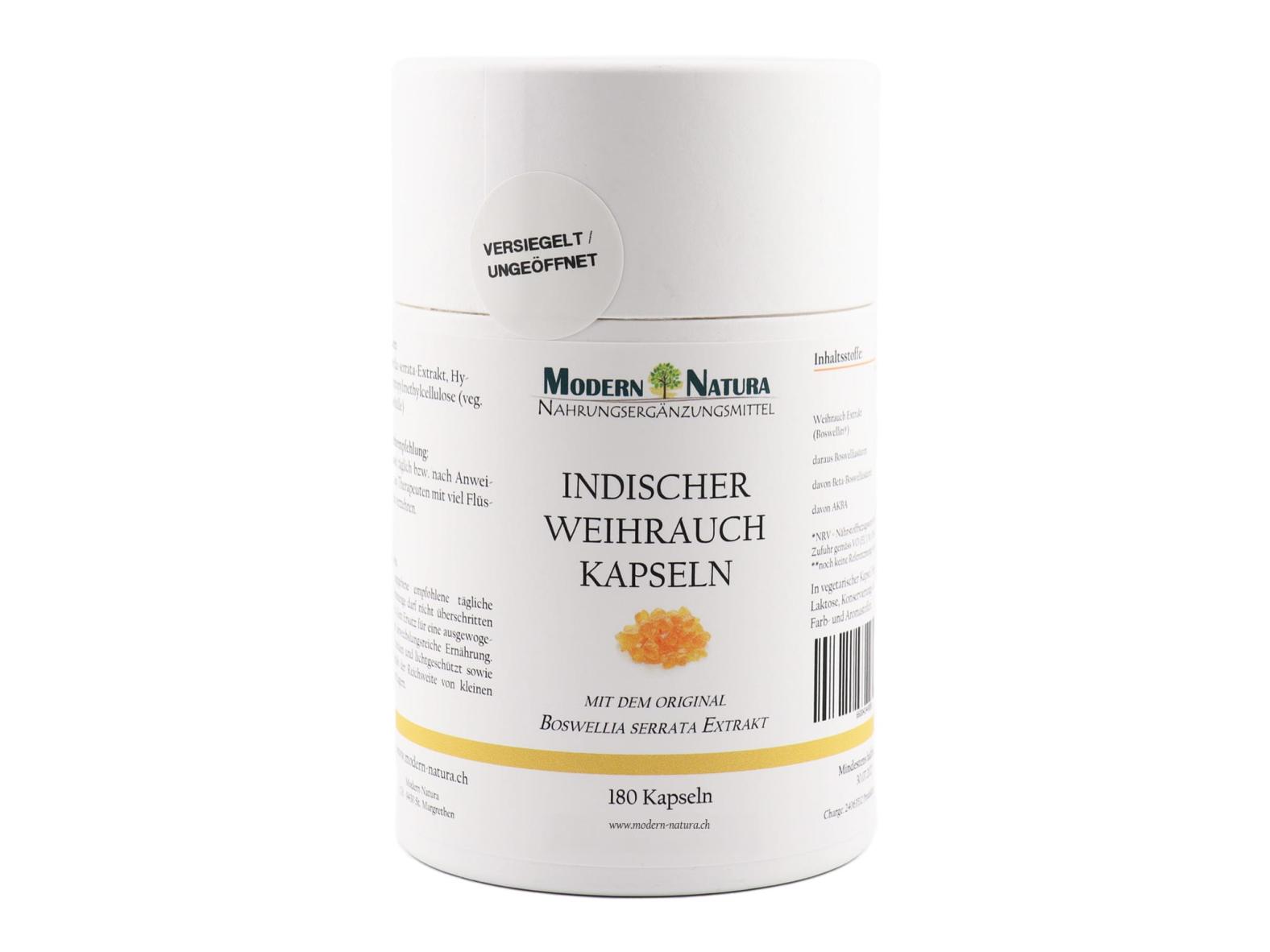 Indischer Weihrauch Kapseln - 90 Stück, Vegan & Glutenfrei - Mit 70% Boswelliasäure