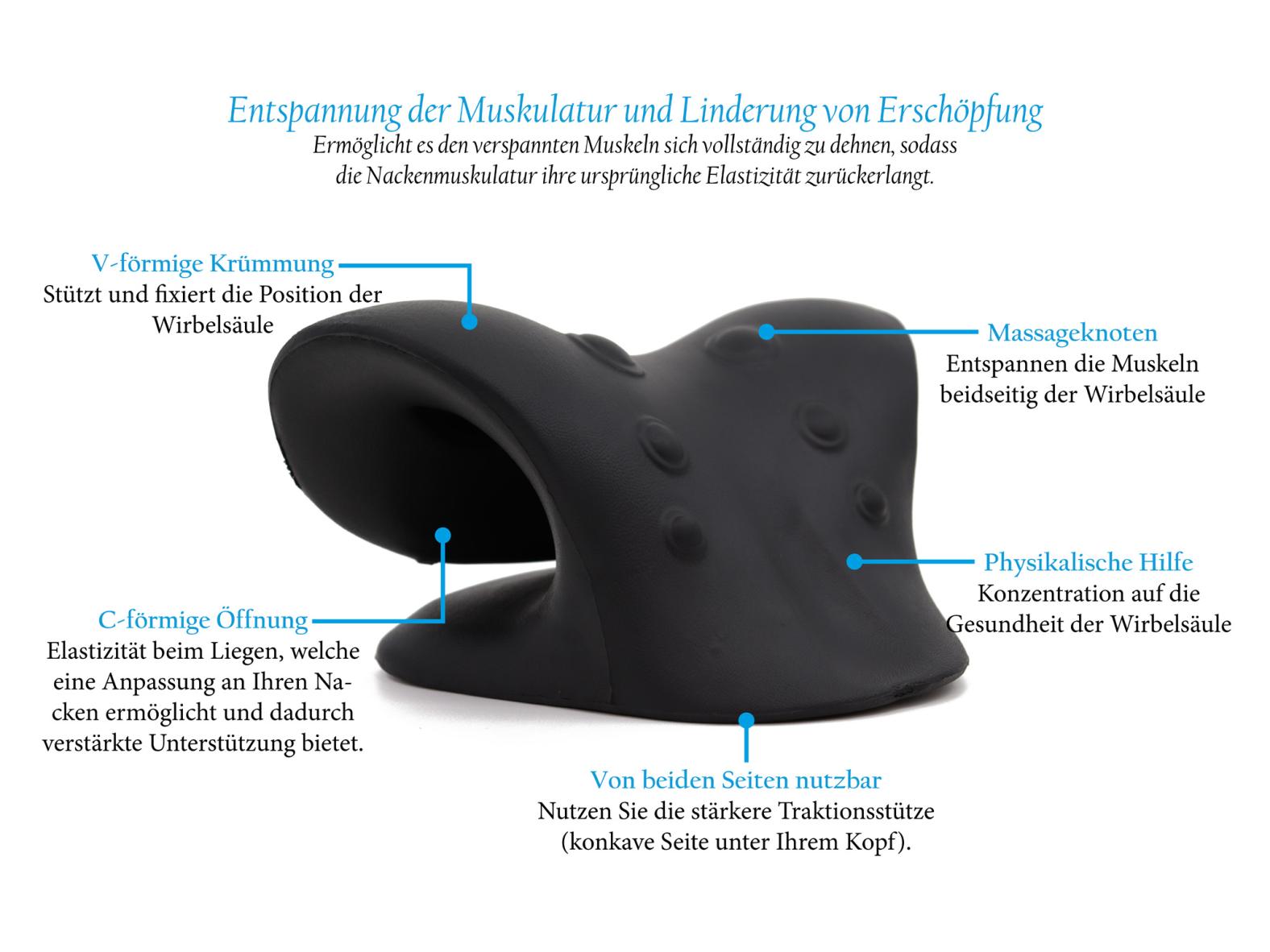 Nackenstrecker - Gegen Nackenschmerzen & Verspannungen - Für eine bessere Körperhaltung - Nacken Stretcher - Nackentrainer