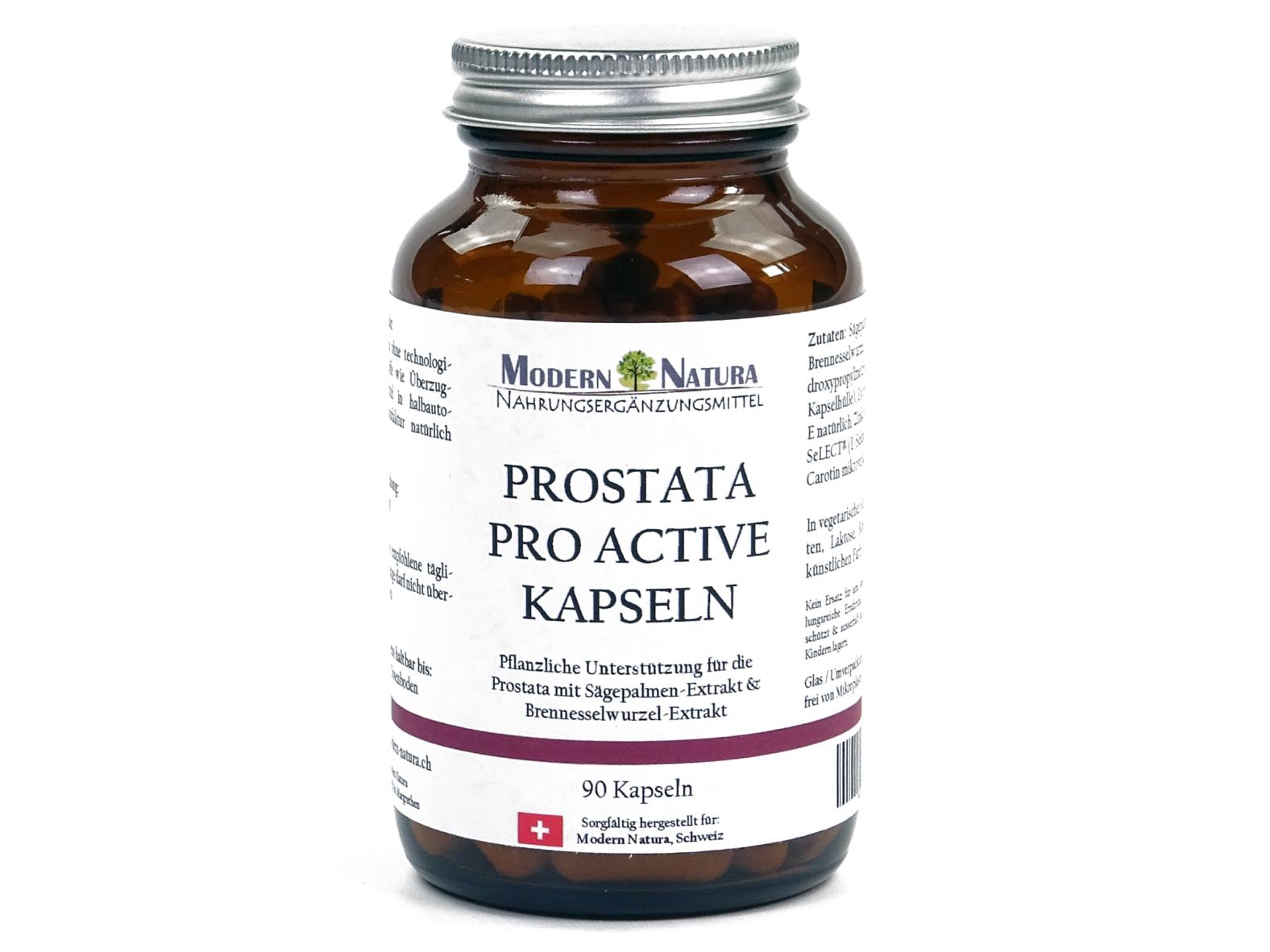 Prostata Pro Active "Tagesdosis"  - Die natürliche Unterstützung für Ihre Prostata - 90 Kapseln, Vegan & Glutenfrei - Nur 1 Kapsel am Tag.