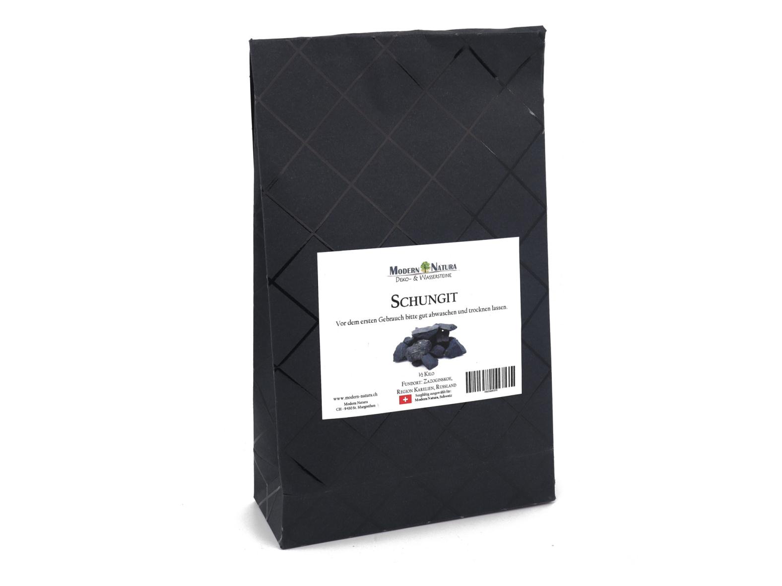Schungit - Shungit Wassersteine / Dekosteine (0,5 kg)
