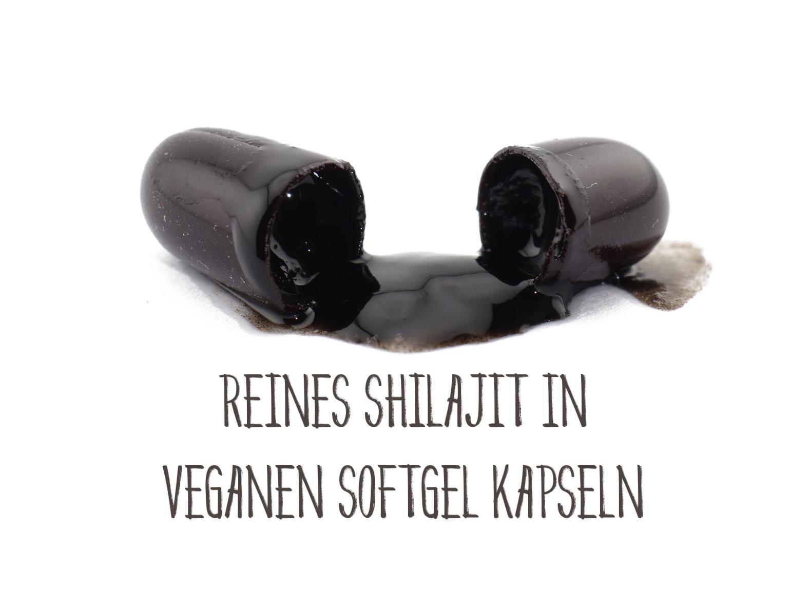 Shilajit Softgel Kapseln - Einzelglas 1x 90 Kapseln - Aus dem Himalaya - Vegan & Glutenfrei
