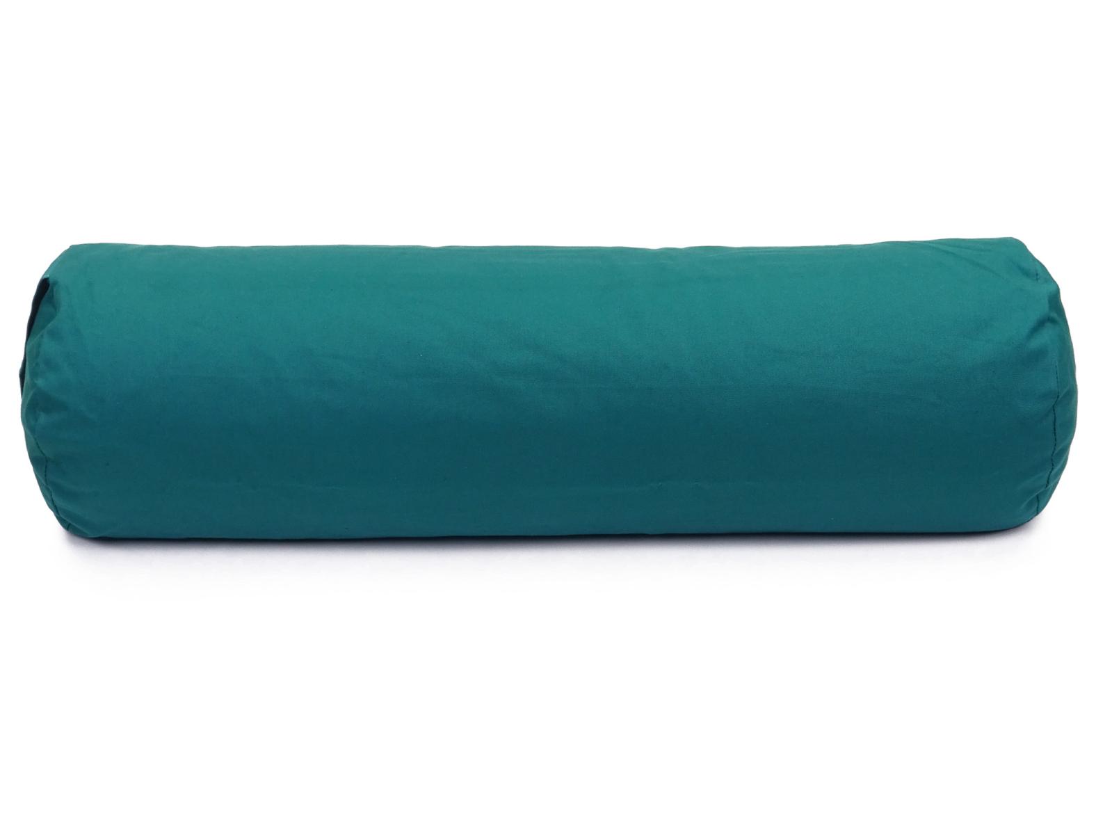 Yoga Bolster / Rolle "Waldlichtung" (70 x 20 cm Gross, Rund) - Yoga Kissen / Meditationskissen (Schweizer BIO Dinkelspelz)