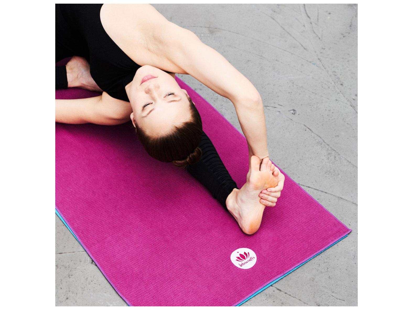 Yoga Handtuch GRIP (183 x 61 cm) - Mit rutschfester Unterseite