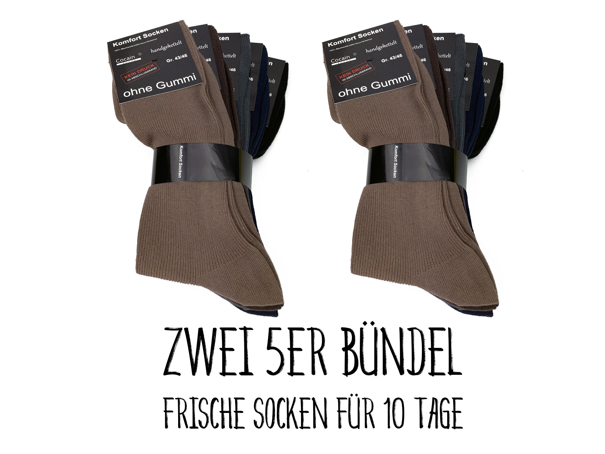 Modern Natura Diabetiker Komfort Socken - Farbig