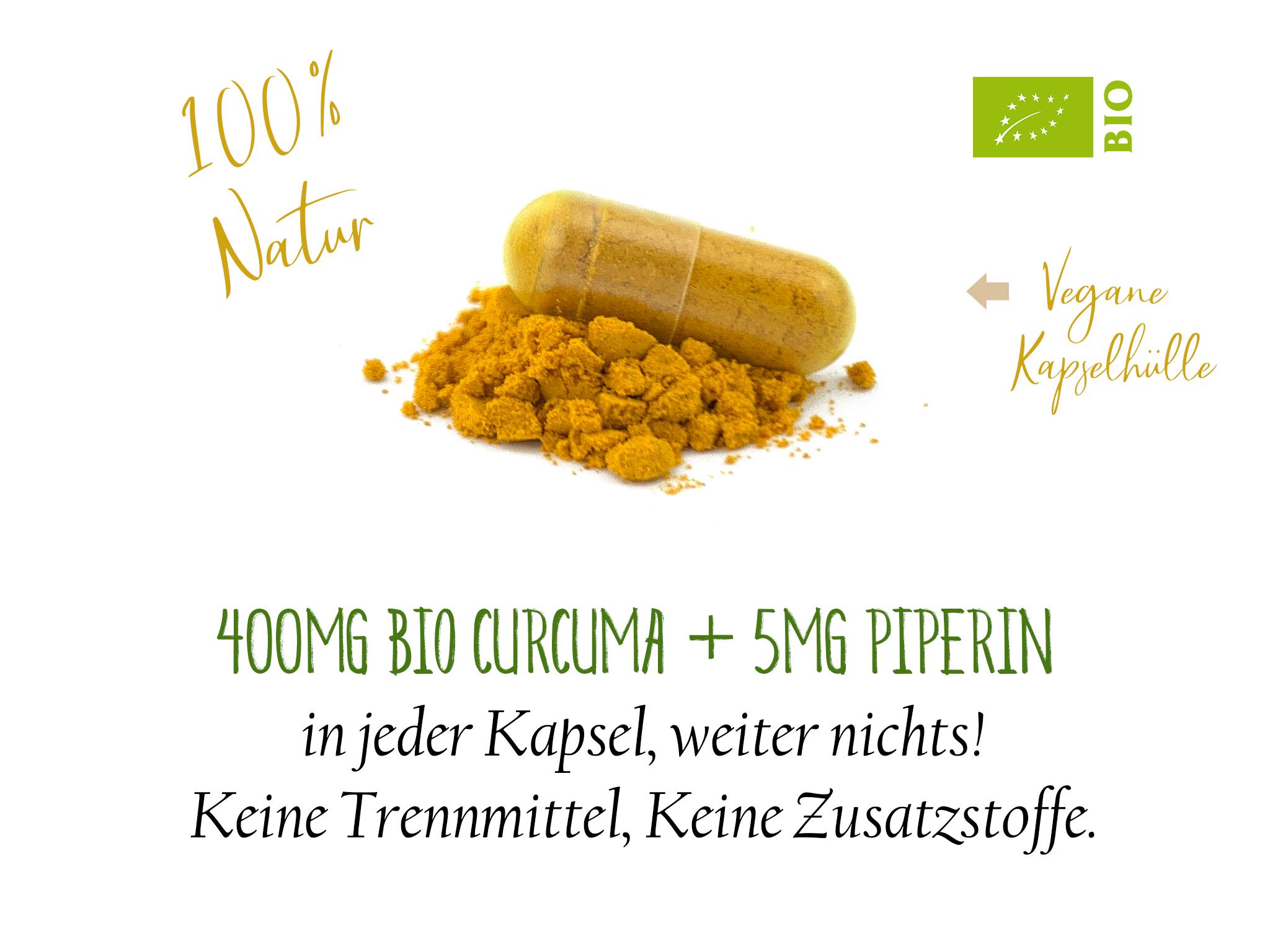 Curcuma / Kurkuma Pulver in Kapselform