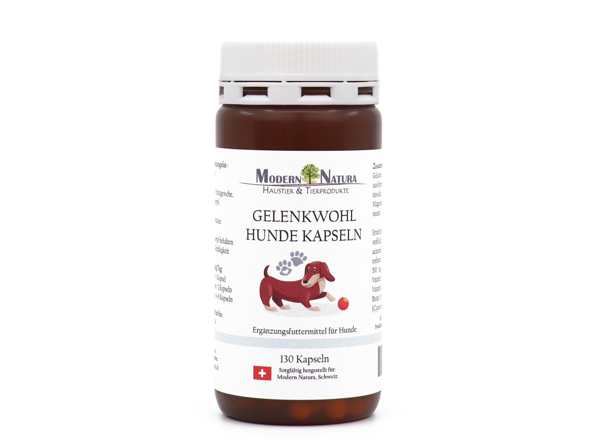Gelenkwohl Hunde 130 Kapseln - Vitaminisiertes Ergänzungsfuttermittel für Hunde mit Calcium, Magnesium und acht wichtigen B-Vitaminen