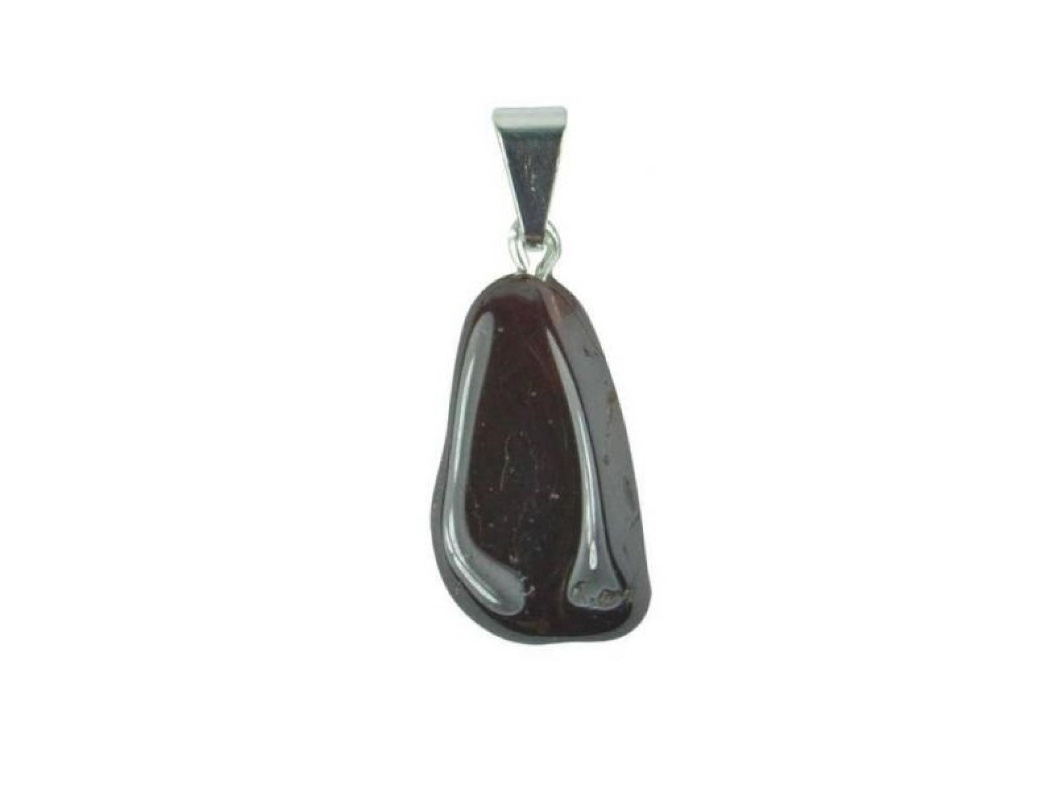 Granatstein Edelstein / Heilstein + 1m Lederhalsband