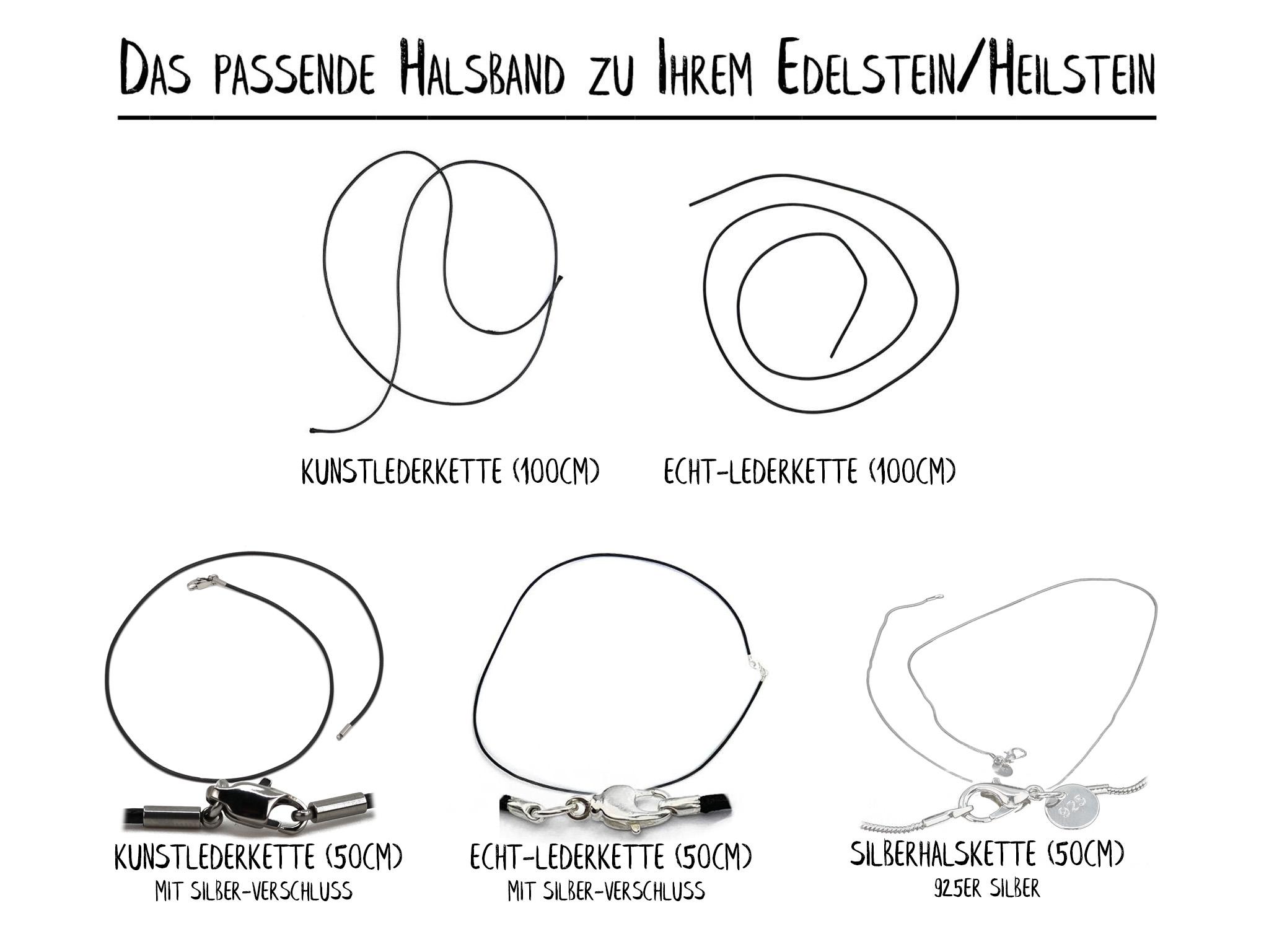 Das passende Halsband zu Ihrem Edelstein/Heilstein