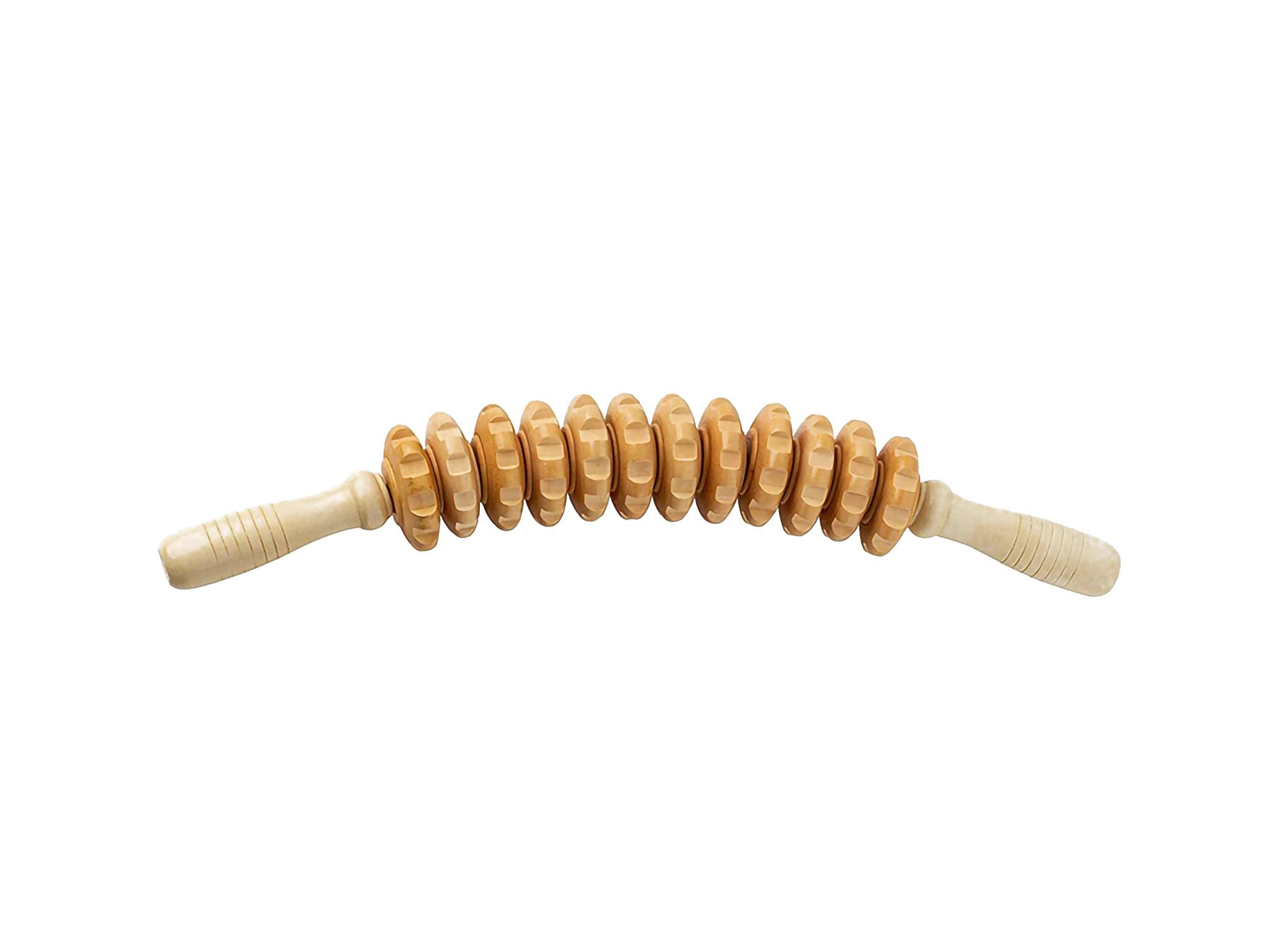 Original Holz Massage Rolle - Therapie Rolle / Massagegerät - 39cm - Für private und professionelle Verwendung