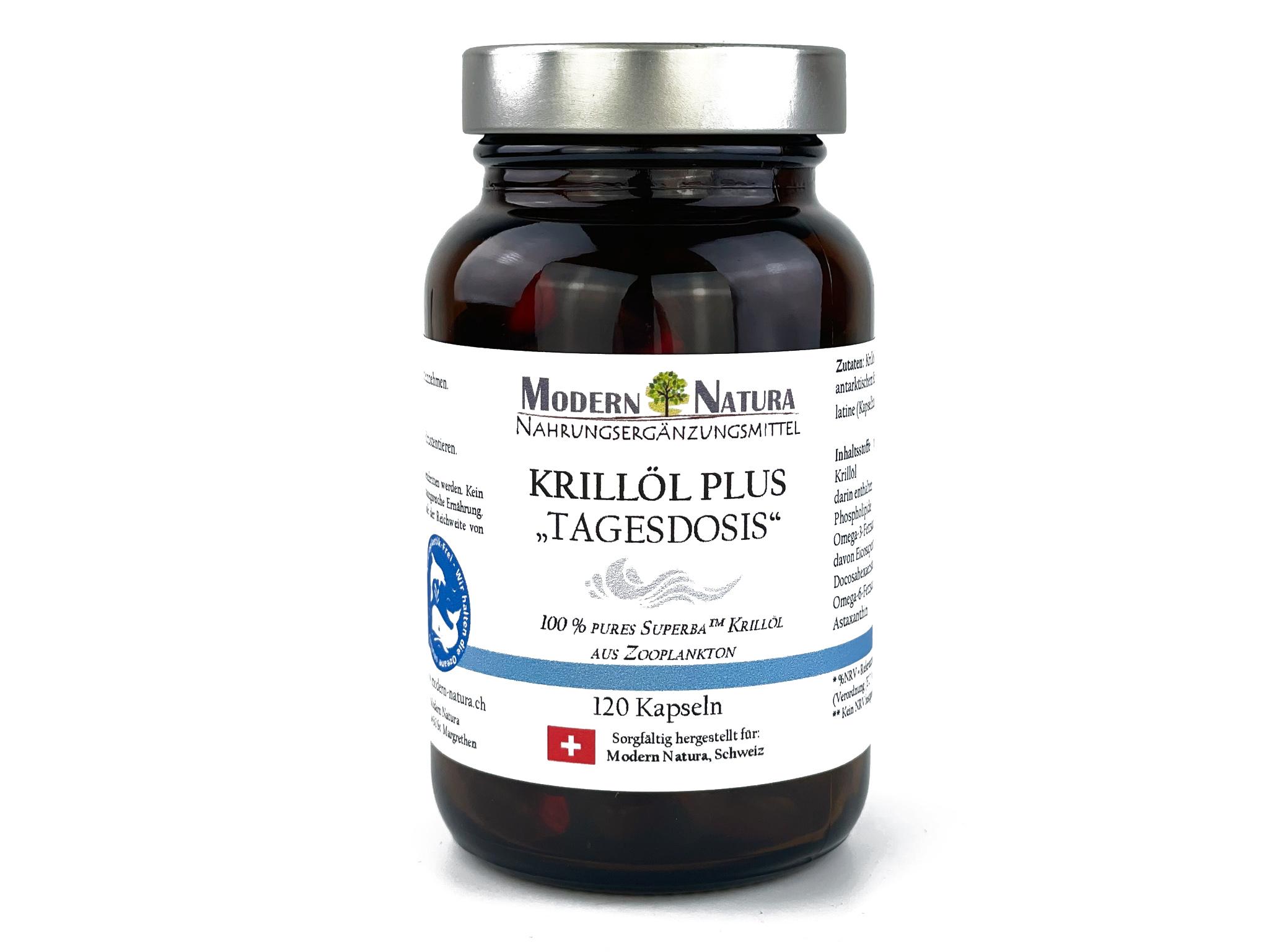 Krillöl-Plus - Mit hochdosierten Omega 3 Fettsäuren - 120 Kapseln