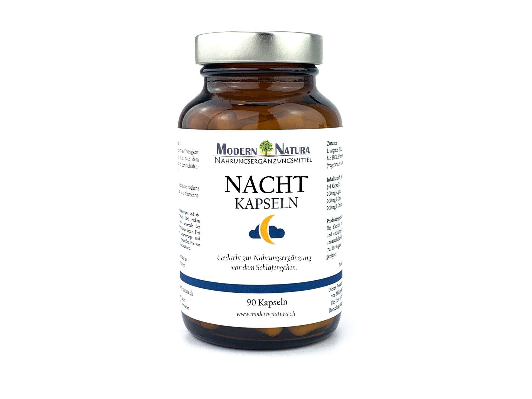 Nacht Kapseln - 100 Kapseln - Vegan & Glutenfrei
